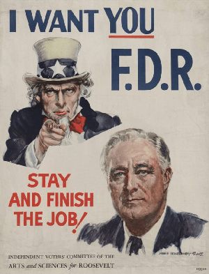 Franklin Delano Roosevelt eventually won the presidency an unprecedented four times.