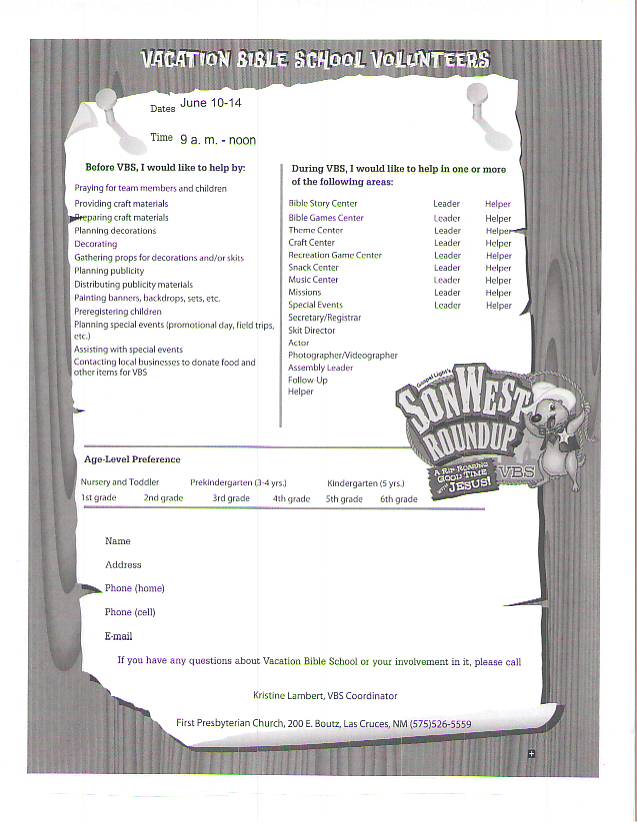 Volunteer Form