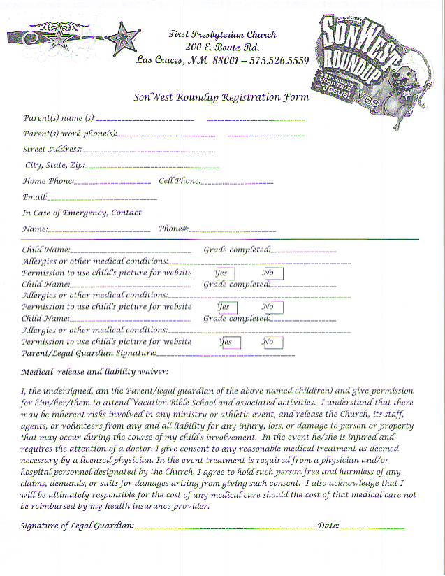 Regiatration Form (English)
