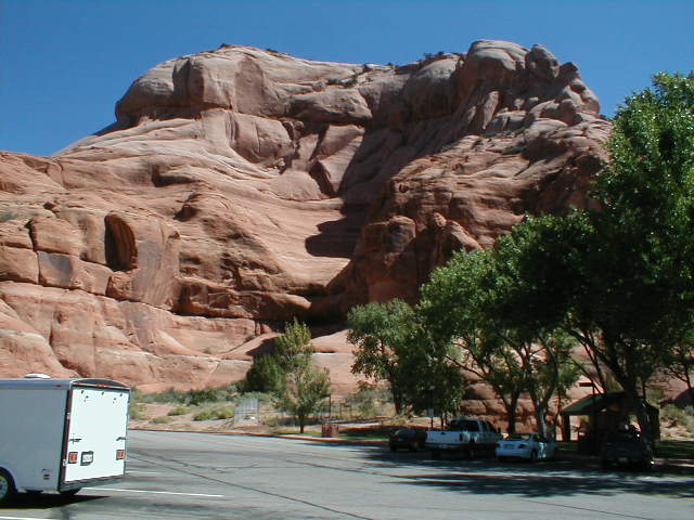 Rest stop south of Moab Utah