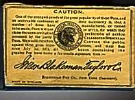 Back of Spencerian Box