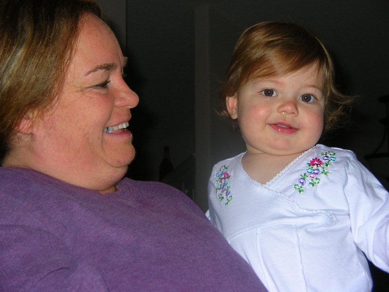 Cathy and
                  Kirstin in Florida, Christmas 2006