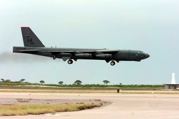 B-52 Lands - Diego
          Garcia