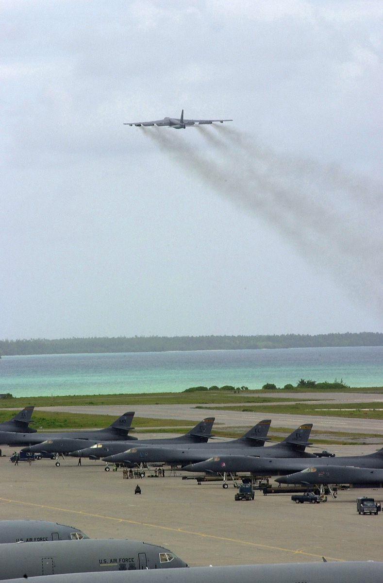 B-52 Takes Off from Diego
          Garcia