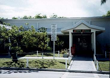 Entrance to the Ship's
          Store, Diego Garcia