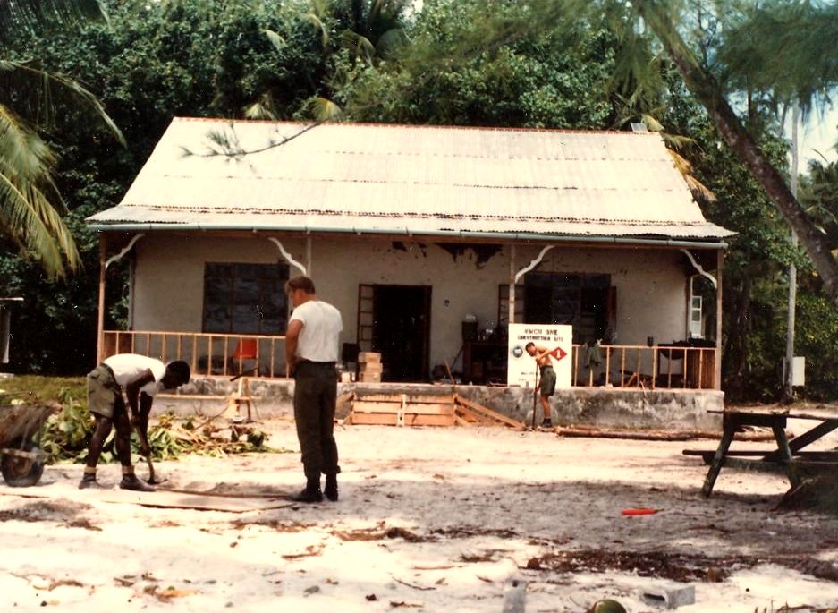 Diego Garcia R&R Center Under
                      Construction, 1982