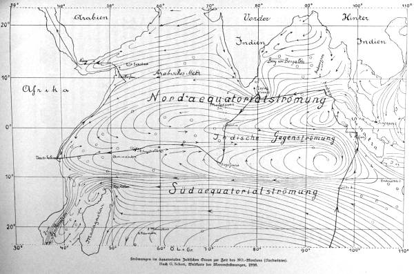 Route
                  of the Deutsche Tiefsee expedition of 1898-1899