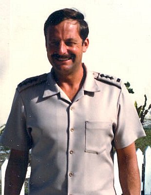 Captain Ken Gill,
                  Royal Marines, Diego Garcia, 1982