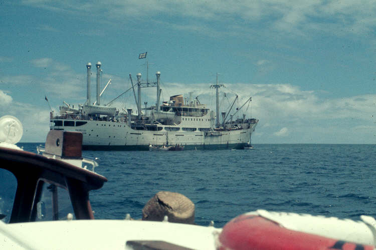 M/V Mauritius off Port Louis Mauritius,
                    1968