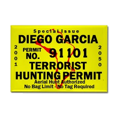 Diego Garcia Terrorist Hunting Permit Refer Magnet