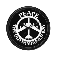 Peace the Old Fashioned Way Wall Clock!