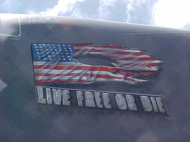 B-1 Live Free Or Die
          Nose Art