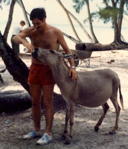 Missy The Beer Drinking
                Donkey, Diego Garcia, 1982