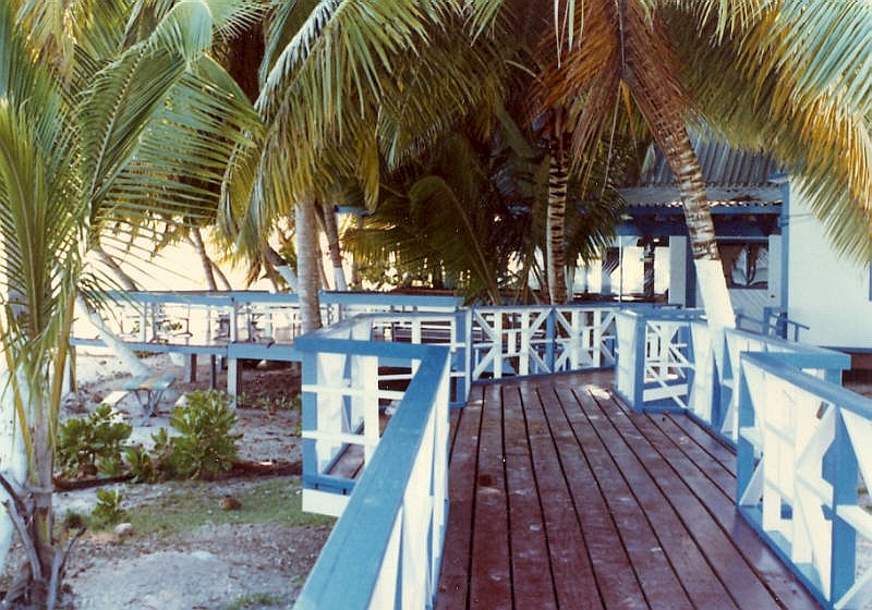 The Officers' Club Ocean-side Deck, Diego Garcia,
                  1982