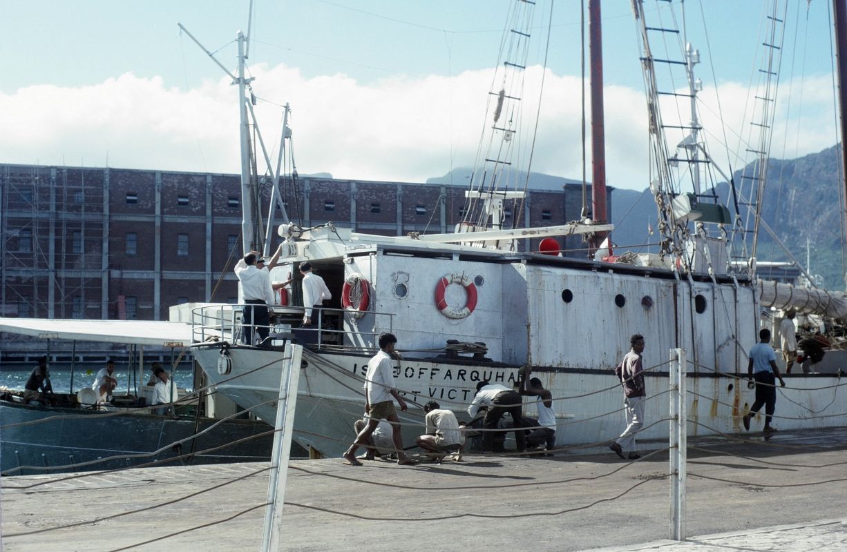 Schooner ISLE OF FARQUAHAR,
                      Victoria, Seychelles, 1969.