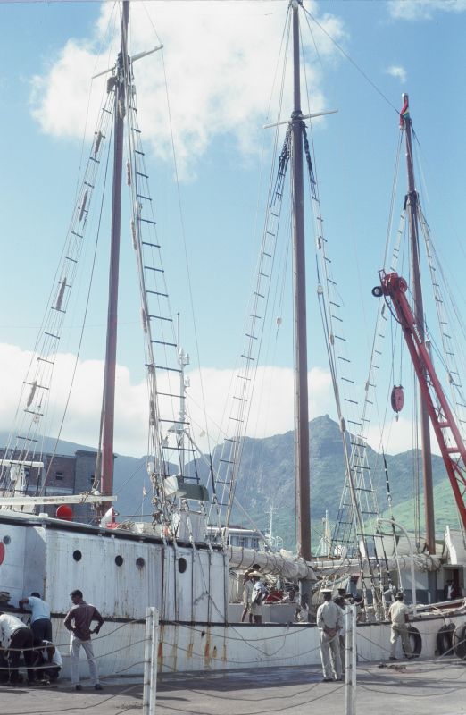Schooner ISLE OF FARQUHAR -
                      about 1969.