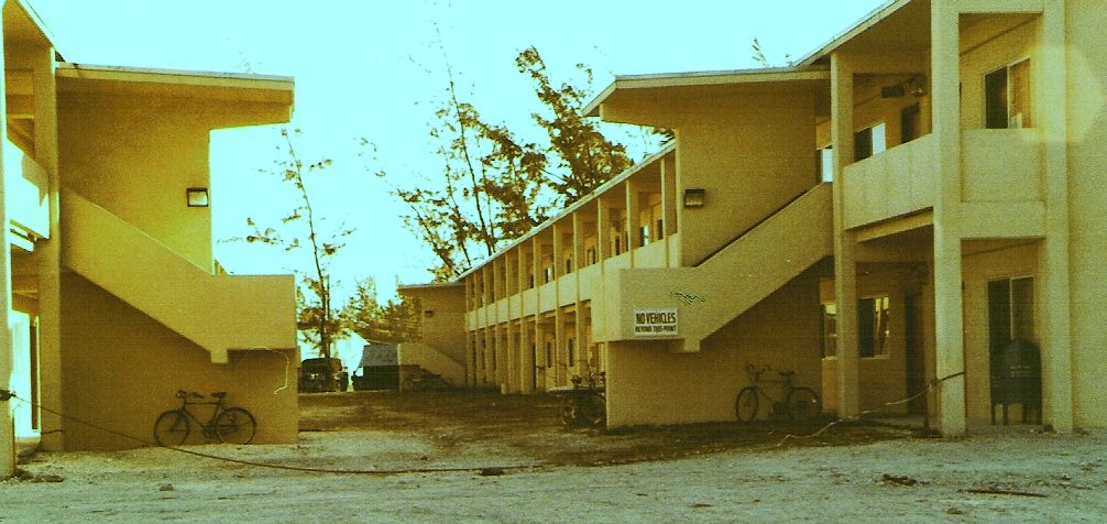 Dormitories at Diego Garcia, 1979
