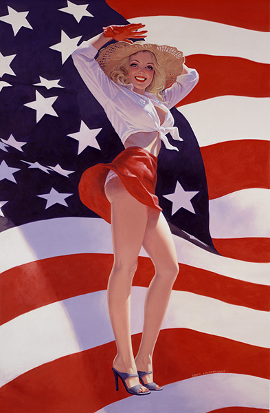 American Flag Girl