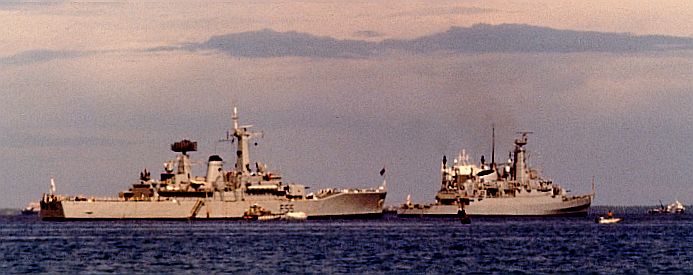 HMS Alacrity and HMNZS Waikato