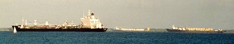 COMSRON 2 Ships, Diego Garcia Lagoon,
          1988