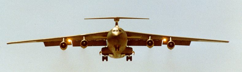 C-141B on Short Final for Runway 13, Diego Garcia
                  1987