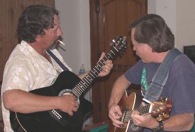 Learning to play
                  guitar from Kurt Cobain's father