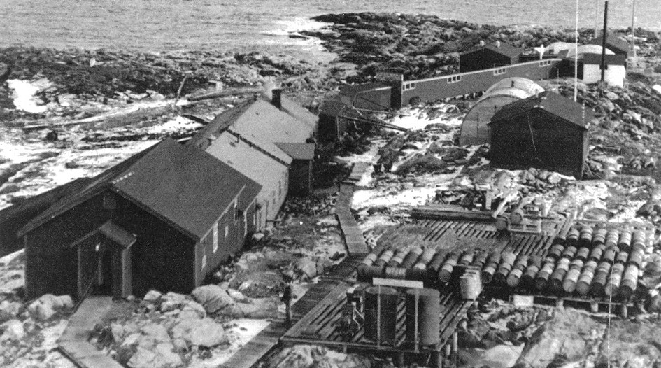 Battle Harbor, Labrador. USCG LORAN
                  Station main camp, 1947