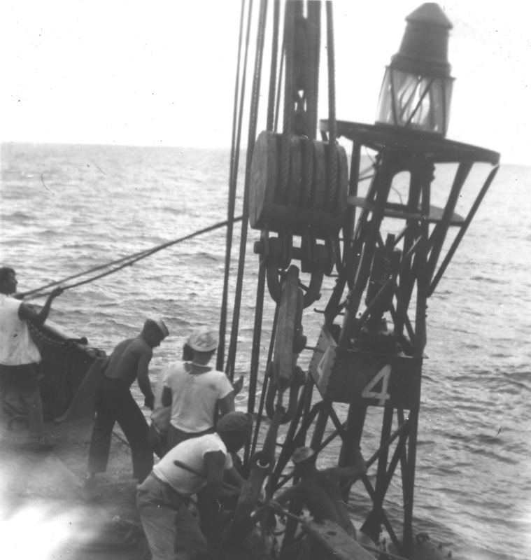Working Bouys from the
                  USCGC Magnolia, 1945
