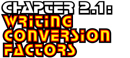 Chapter 2.1: Writing Conversion Factors