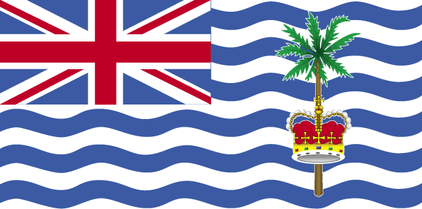 Flag of the
                  Commissioner, British Indian Ocean Territory