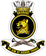 Crest of the HMAS
                Brisbane (now decommissioned)
