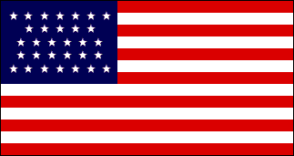 United
                  States Flag, 1855 - 31 Stars