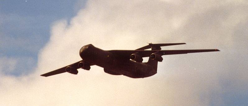 C-141 Fly-by, Diego
                    Garcia, 1987